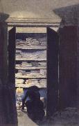 Woman Searching through a cupboard Felix Vallotton